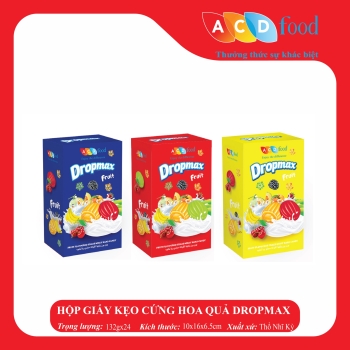 HỘP GIẤY KẸO CỨNG HOA QUẢ DROPMIX